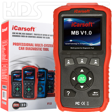 iCarsoft MB V1.0 für Mercedes / Smart / Sprinter - in ROT