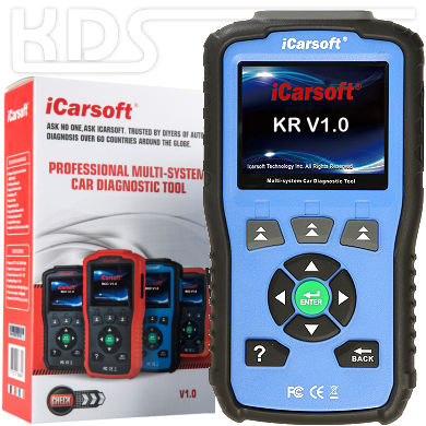 iCarsoft KR V1.0 für Kia / Hyundai / Daewoo - in BLAU