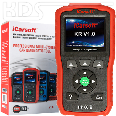 iCarsoft KR V1.0 für Kia / Hyundai / Daewoo - in ROT